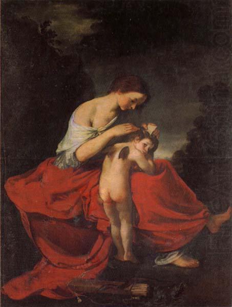 Giovanni da san giovanni Venus Combing Cupid's Hair china oil painting image
